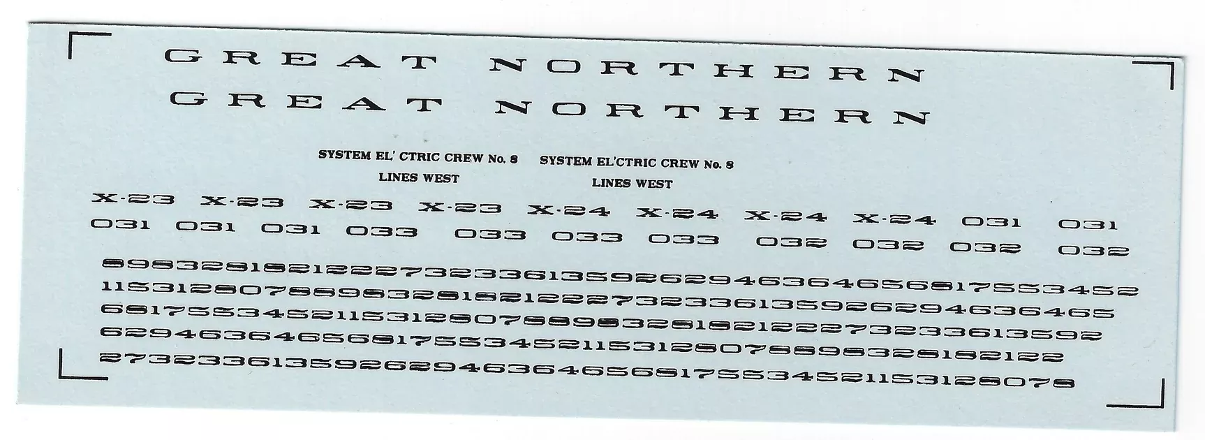 Bethlehem Car Works 555KitBits HO Scale Great Northern MOW - Black