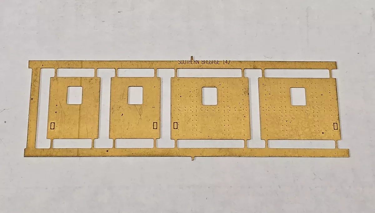 Bethlehem Car Works KitBits 1431-D HO Scale Brass Southern Baggage Doors (Set of 4)