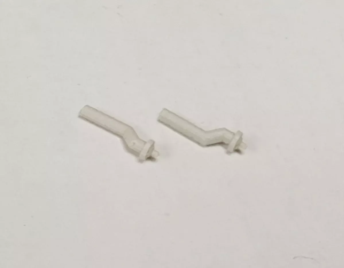 Bethlehem Car Works KitBits 54 HO Scale Plastic Curved Waste Shoot (1 Pair)