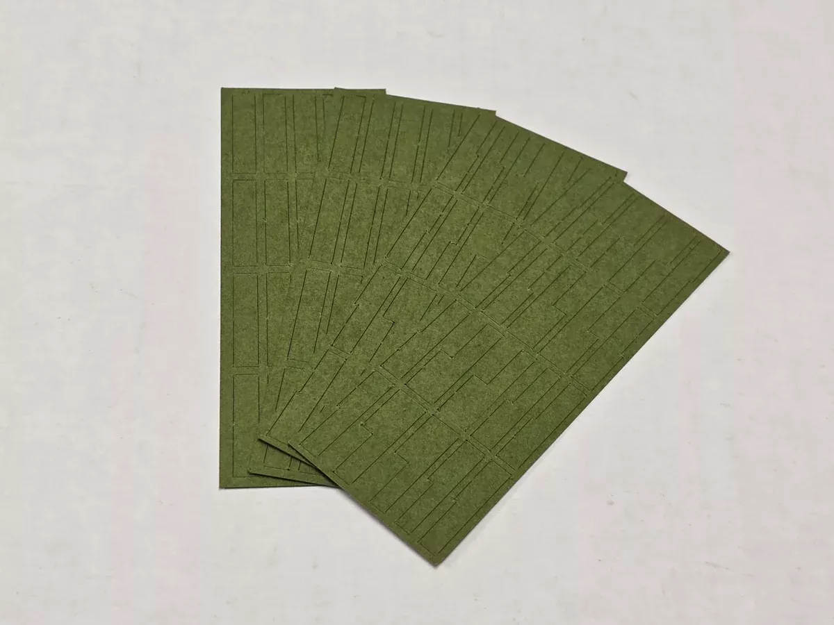 Bethlehem Car Works KitBits AMB366 HO Scale Green Window Shades for Branchline Heavyweight Coaches