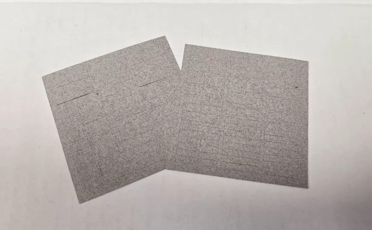 Bethlehem Car Works KitBits AMB382 HO Scale Gray Universal Window Shades for Walthers or Branchline Heavyweights