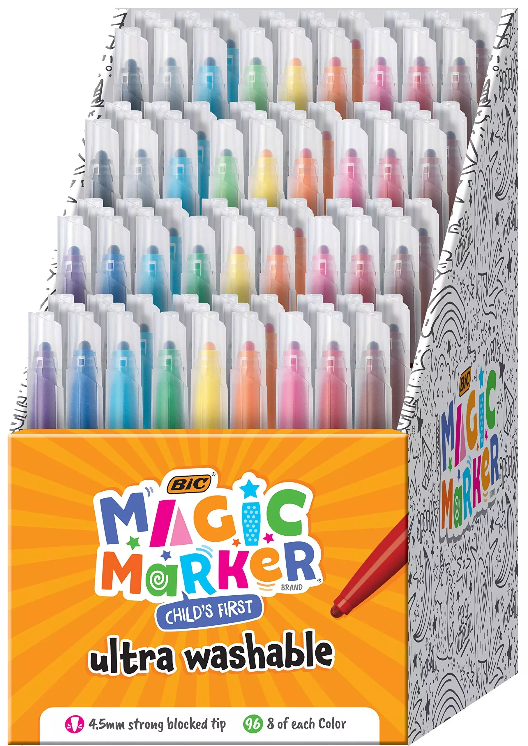 BIC Child’s First Magic Markers, Ultra-Washable, 12 Count, Ass