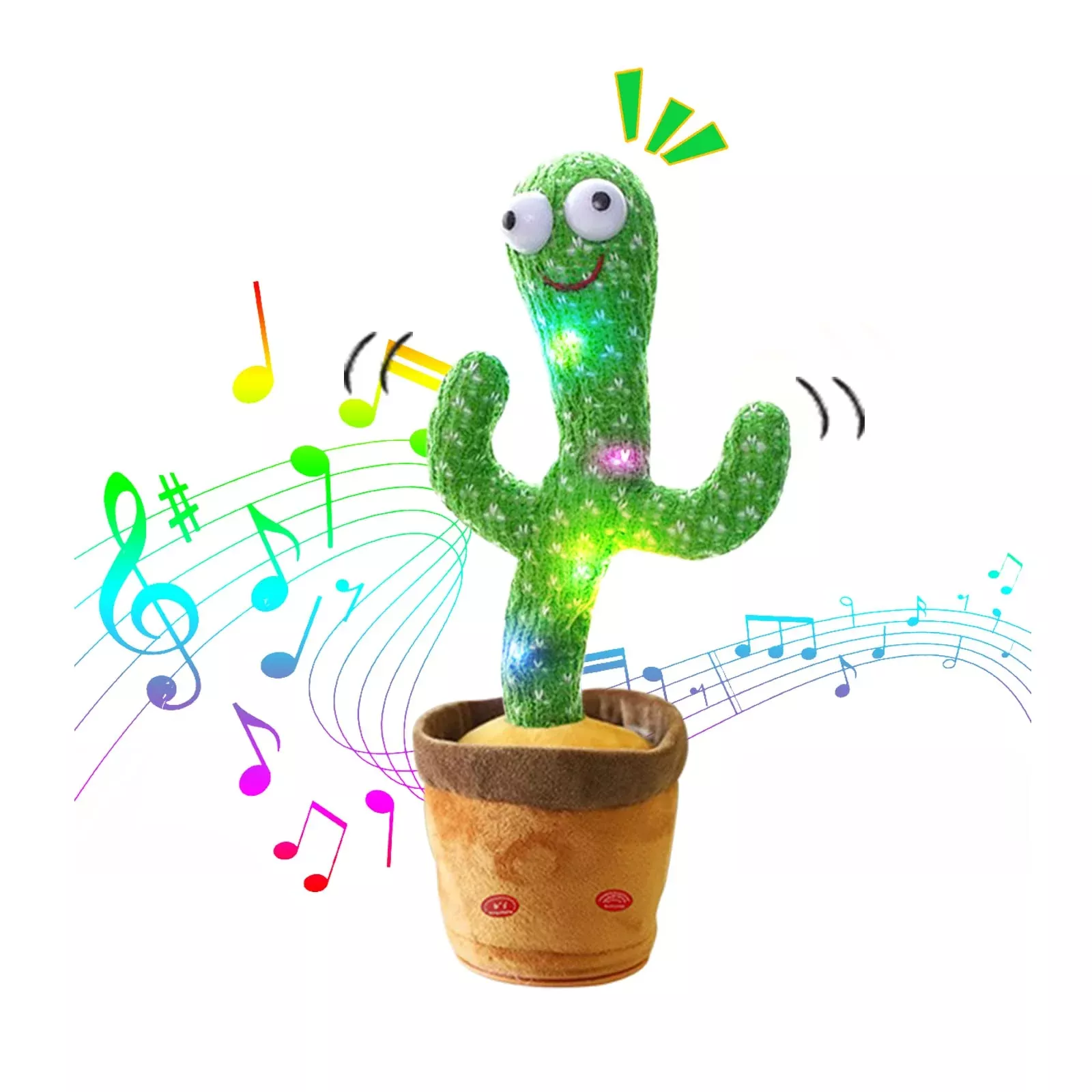 Bighaki808 Dancing Cactus Toy - USB Rechargeable, Original Color