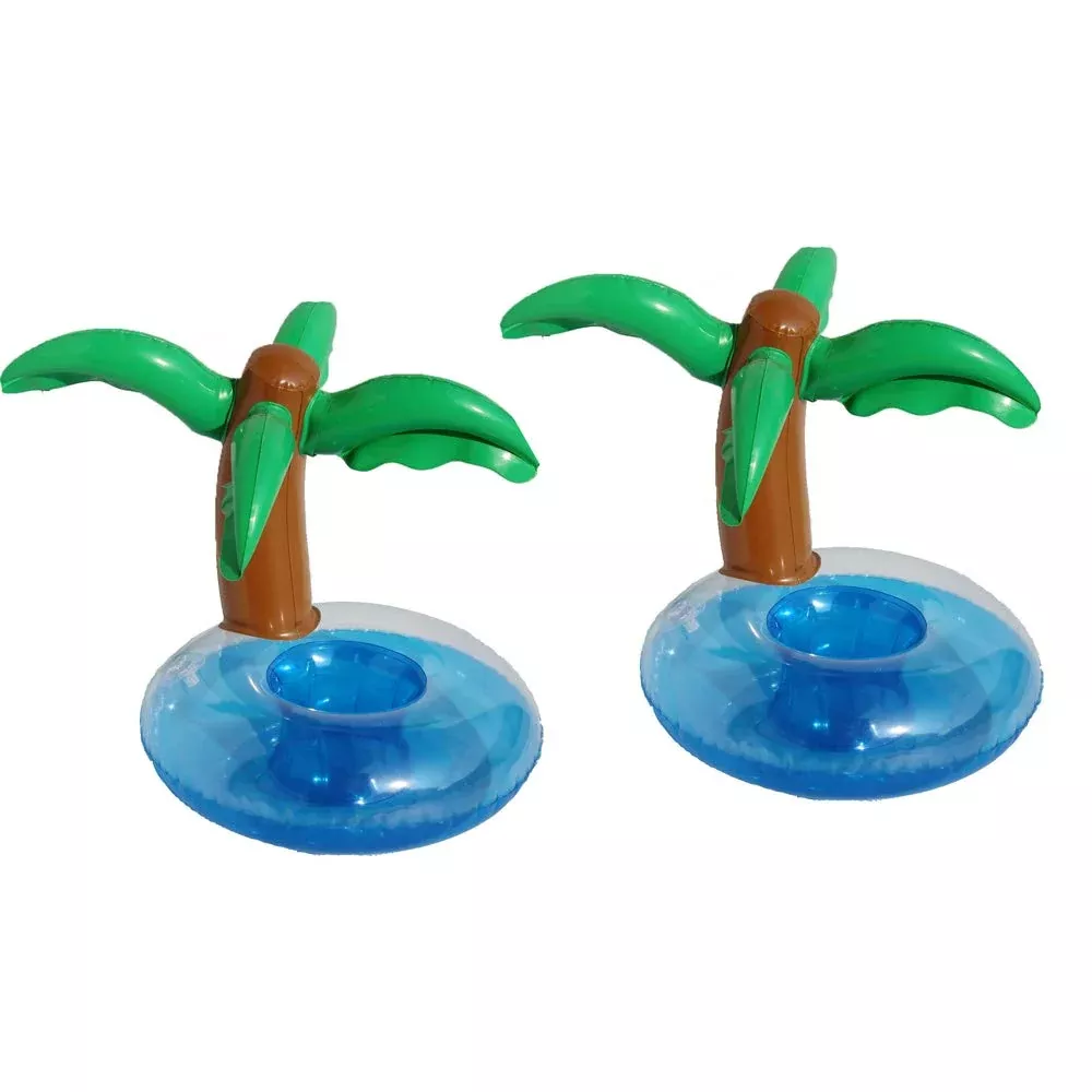 Binaryabc Inflatable Coconut Tree Palm Trees Drink Holders Drink Float
