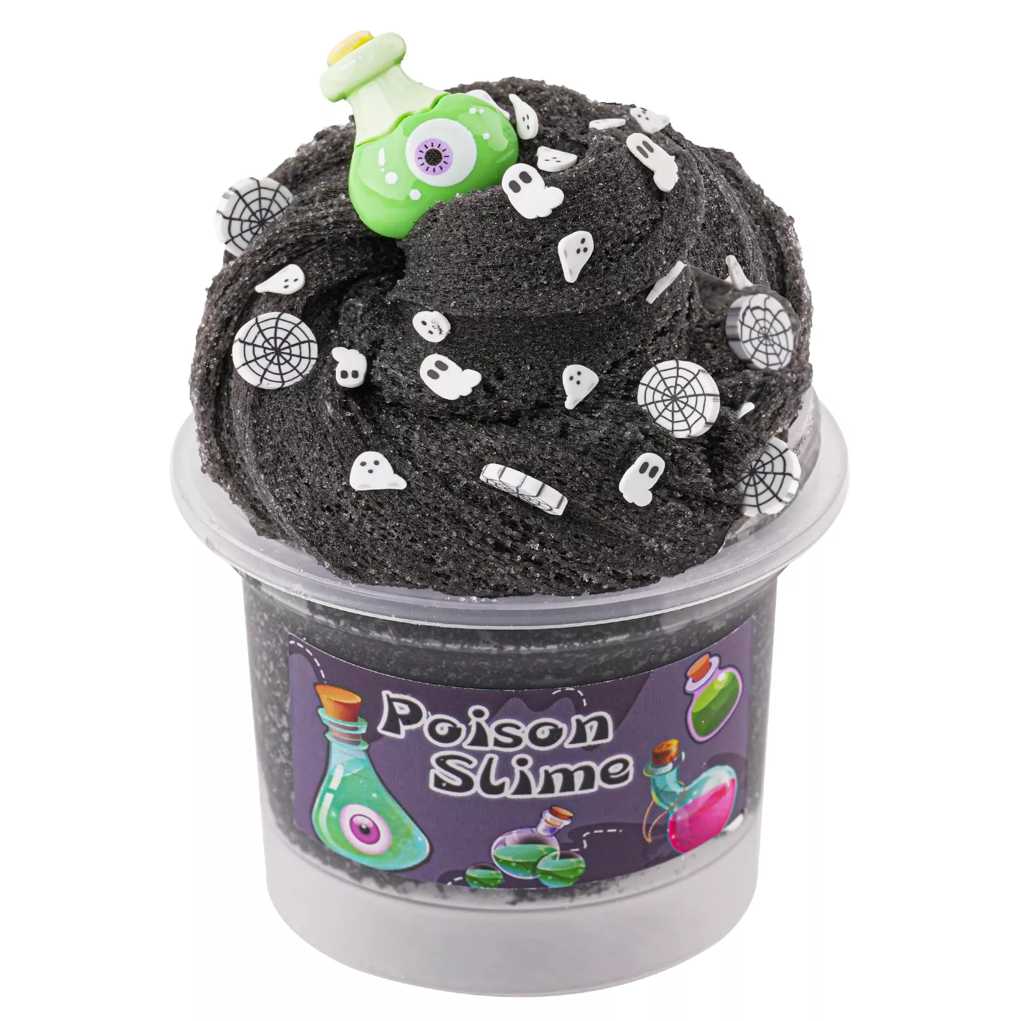 Black Cloud Slime, Super Drizzly & Non-Sticky Premade Slime, Slime Par