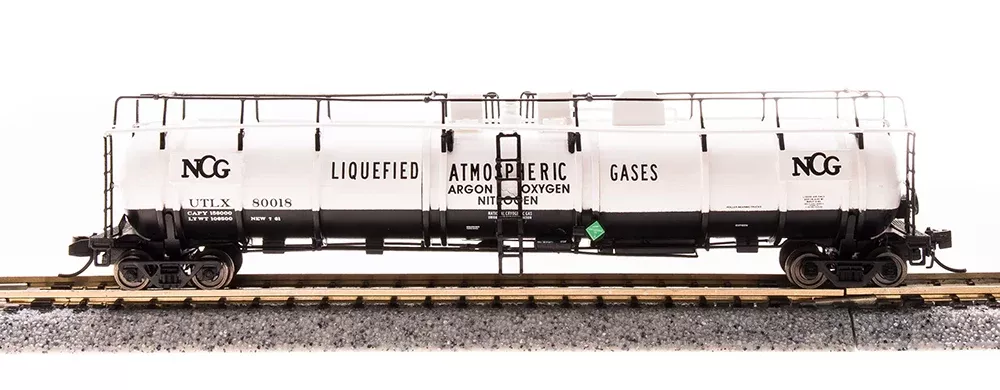 BLI 3726 N Scale High-Capacity Cryogenic Tank Car NCG UTLX 2 Pack