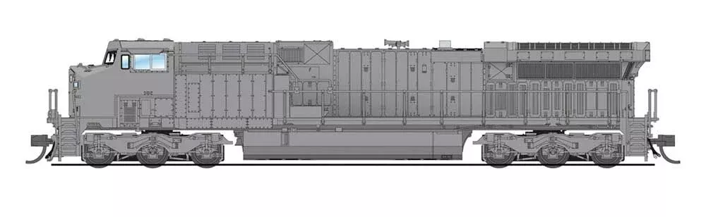 BLI 6284 N Scale GE AC6000 Diesel Undecorated CSX Type Paragon3 DCC