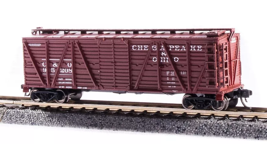 BLI 6590 N Scale K7 Stock Car Chesapeake & Ohio C&O (2 Pack)