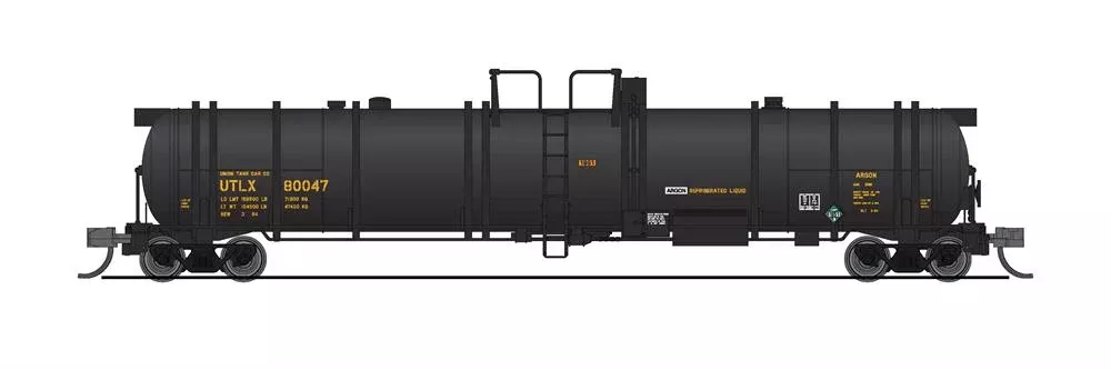 BLI 8148 N Scale High-Capacity Cryogenic Tank Car UTLX (Black) 2 Pack