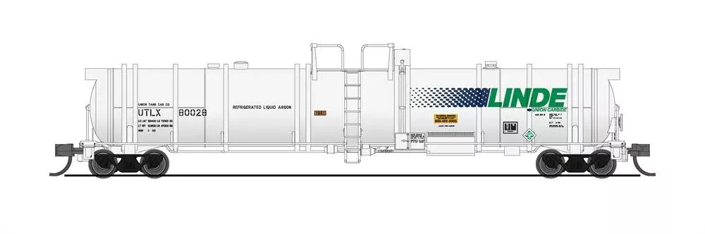 BLI 8155 N Scale High-Capacity Cryogenic Tank Car (Type C) Linde UTLX