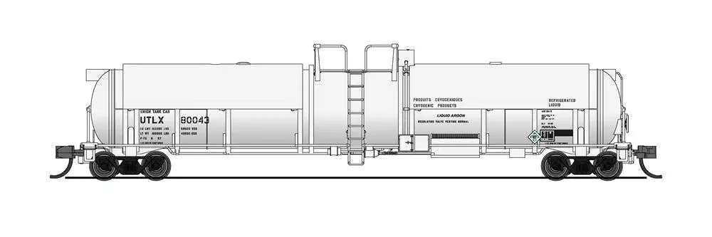 BLI 8156 N Scale High-Capacity Cryogenic Tank Car UTLX (White)