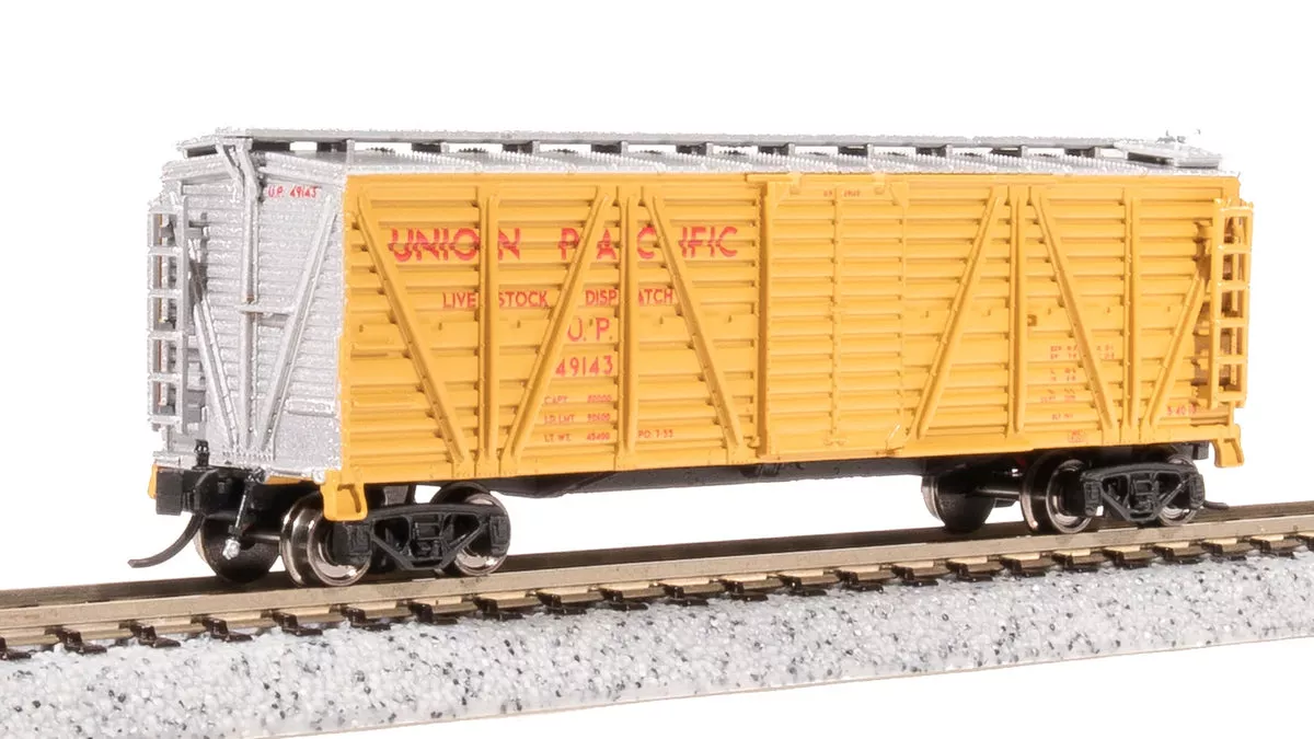 BLI 8486 N Scale K7 Stock Car Union Pacific UP (2 Pack)