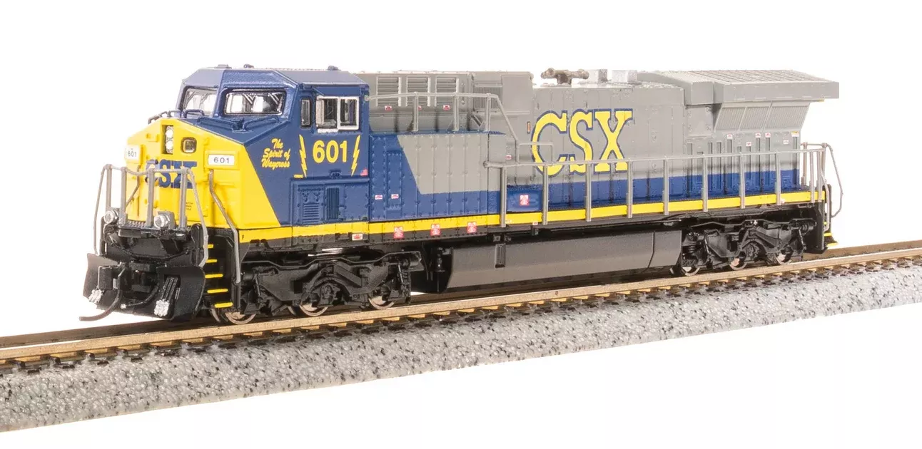 BLI 8592 N Scale GE AC6000 Diesel CSX 601 Stealth (YN2 Paint Scheme)