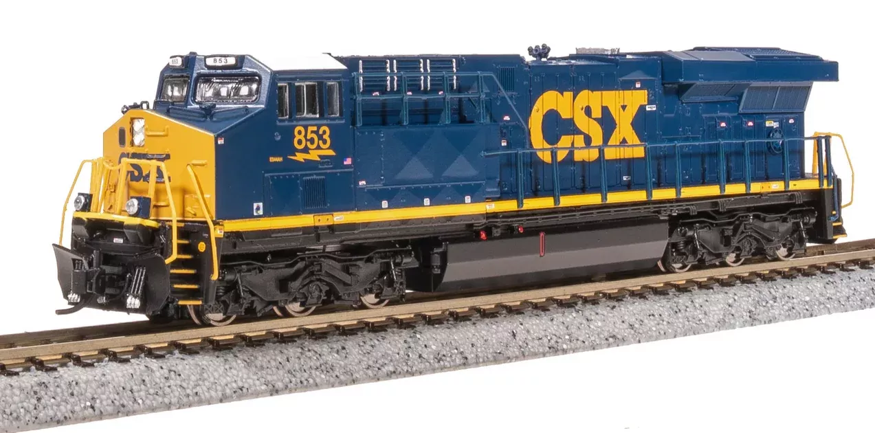 BLI 8636 N Scale GE ES44AC Diesel CSX 876 Stealth (YN3 Dark Future Paint)