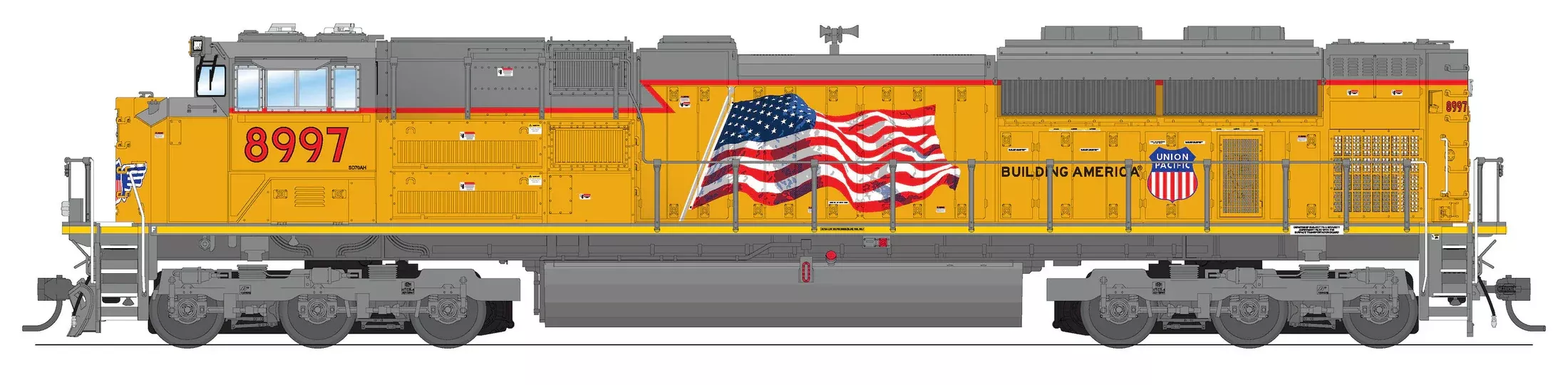 BLI 8685 HO Scale EMD SD70ACe Union Pacific 9096 Paragon4 DCC