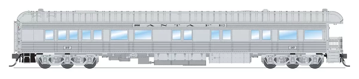 BLI 8950 HO Scale Pullman Business Car - Santa Fe ATSF 37