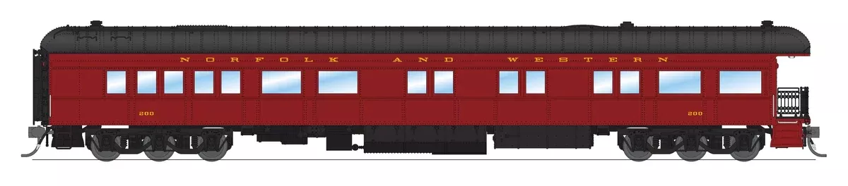 BLI 8954 HO Scale Pullman Business Car - Norfolk & Western N&W 200