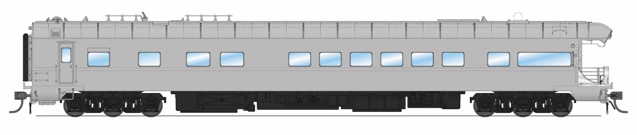 BLI 9596 HO Scale Union Pacific Business Car #101 Painted Primer Gray