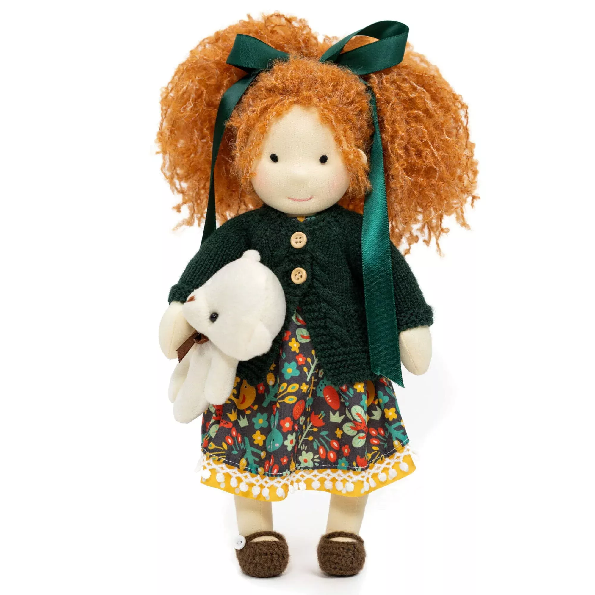 BlissfulPixie Handmade Waldorf Doll Hanne 12 inches Cotton