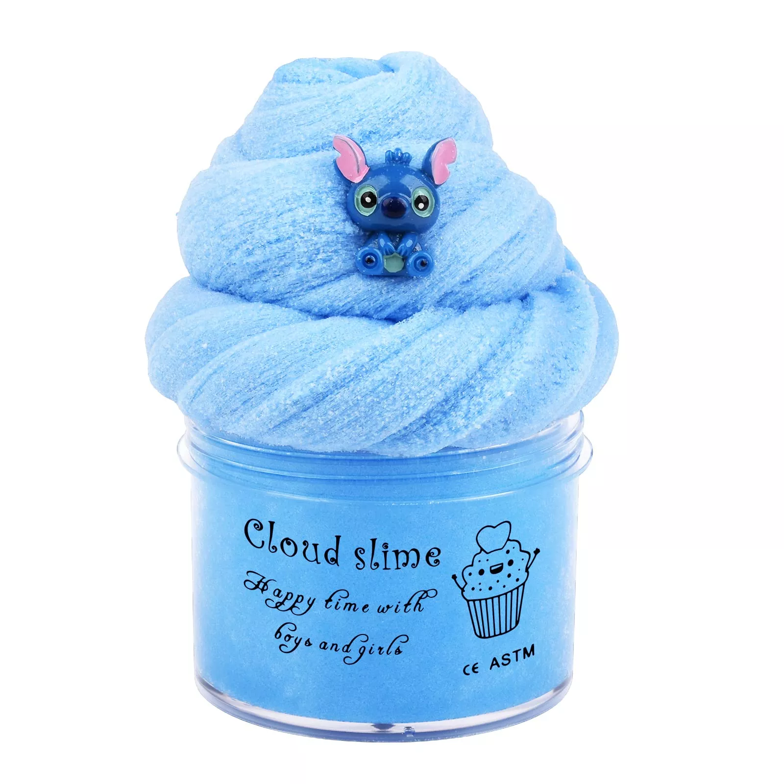 Blue Cloud Slime, Non-Sticky And Putty Slime, Stress Relief Scented Sl