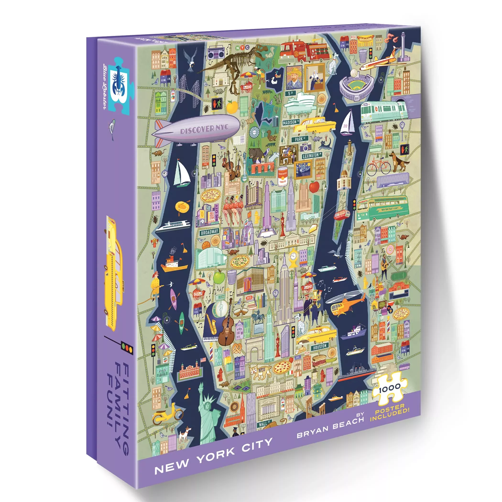Blue Lobster 1000 Piece Puzzle (New York City)