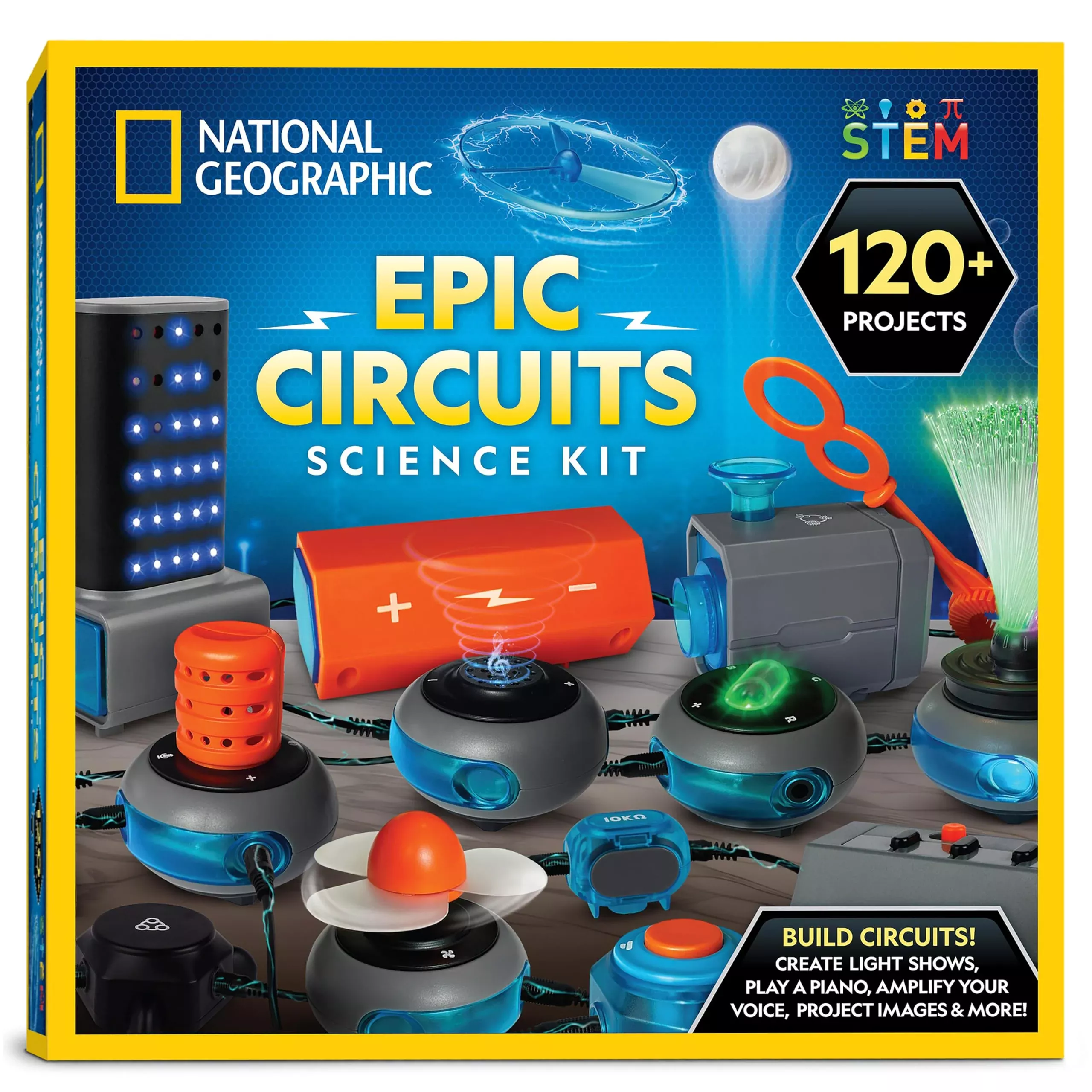 Blue Marble Science Kit for Kids - 120+ Electric Projects, Multicolor