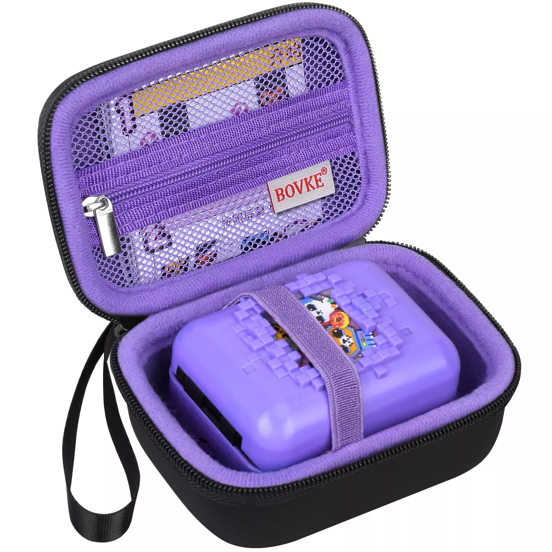 BOVKE Digital Pet Case for Bitzee - Purple Compact Storage Solution