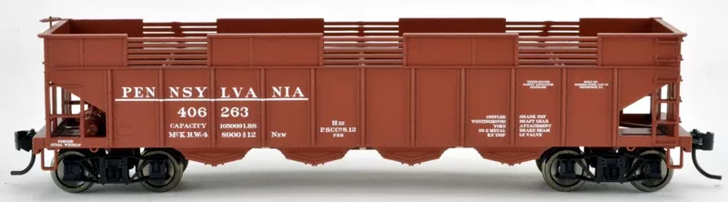 Bowser 42059 HO Scale H22 Open Hopper Pennsylvania PRR 406263