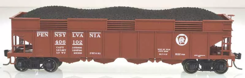 Bowser 43045 HO Scale H22 Open Hopper Pennsylvania PRR 407342