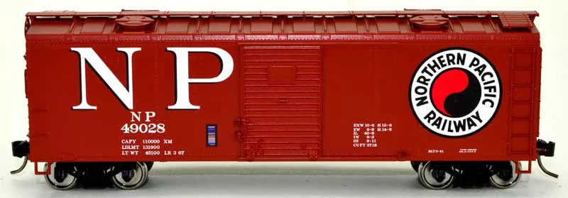 Bowser 43166 HO Scale 40' Boxcar Northern Pacific NP 49026