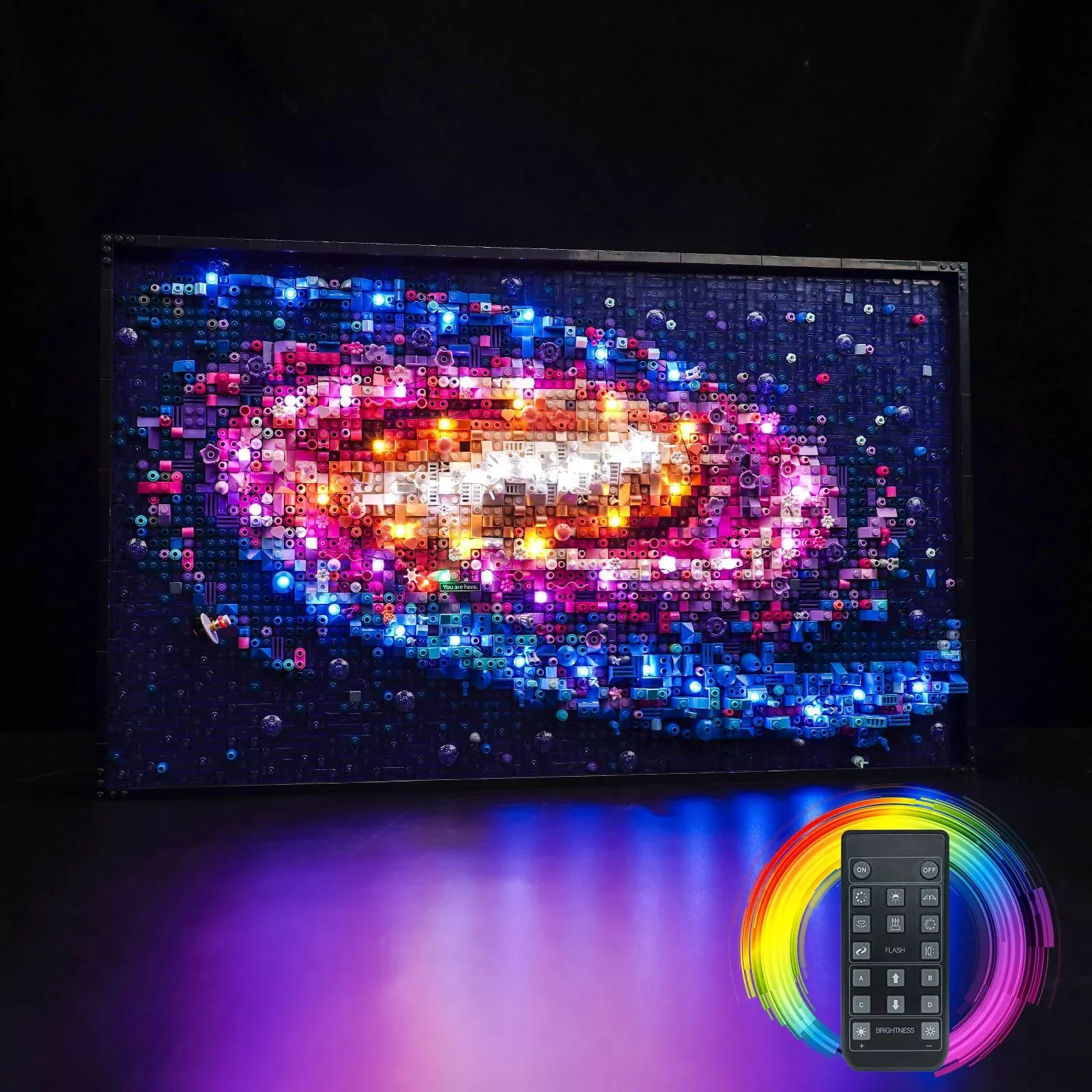 BrickBling LED Light Kit for Lego 31212 - Multicolor Galaxy Lights (RC