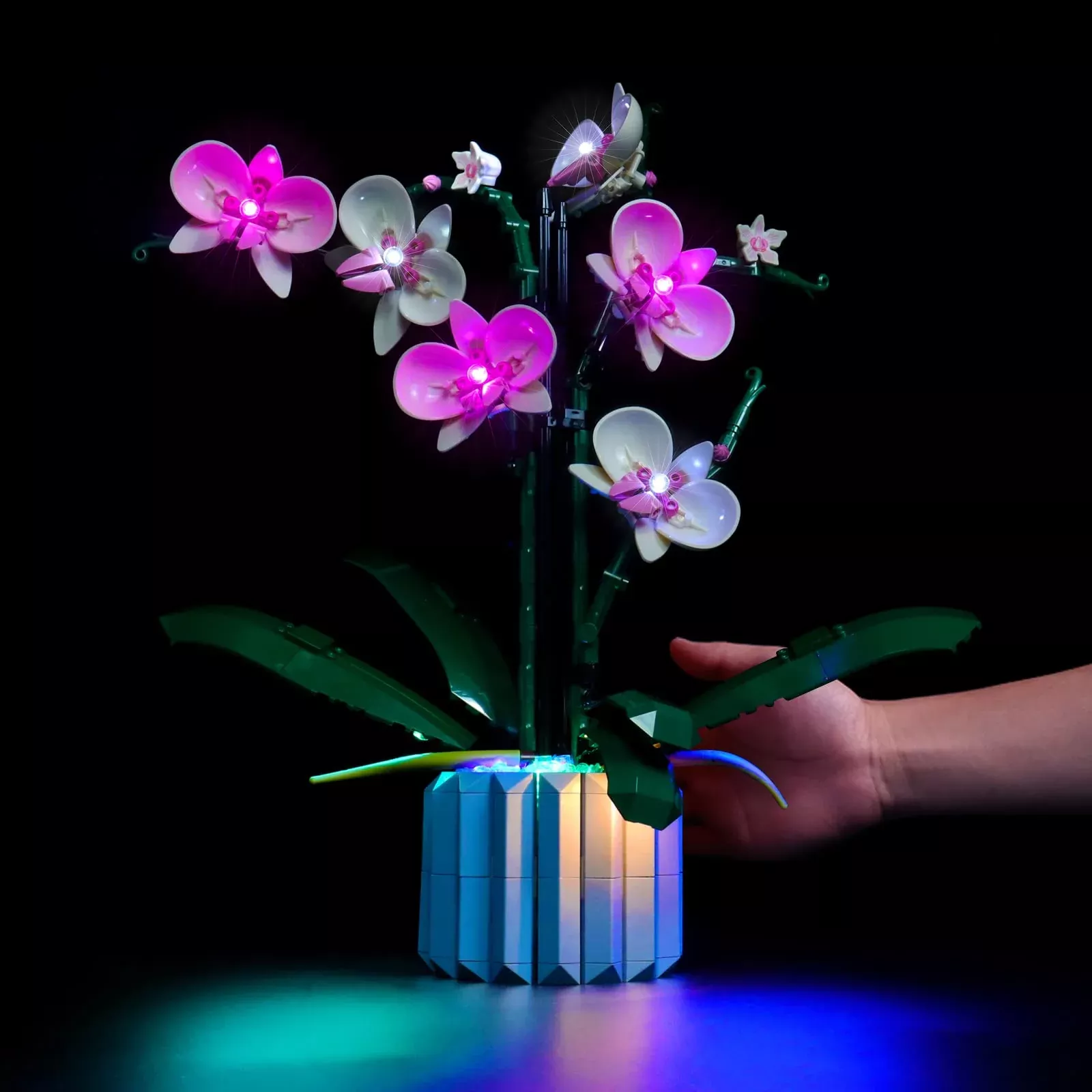 BrickBling LED Light Kit for LEGO Orchid - Warm White