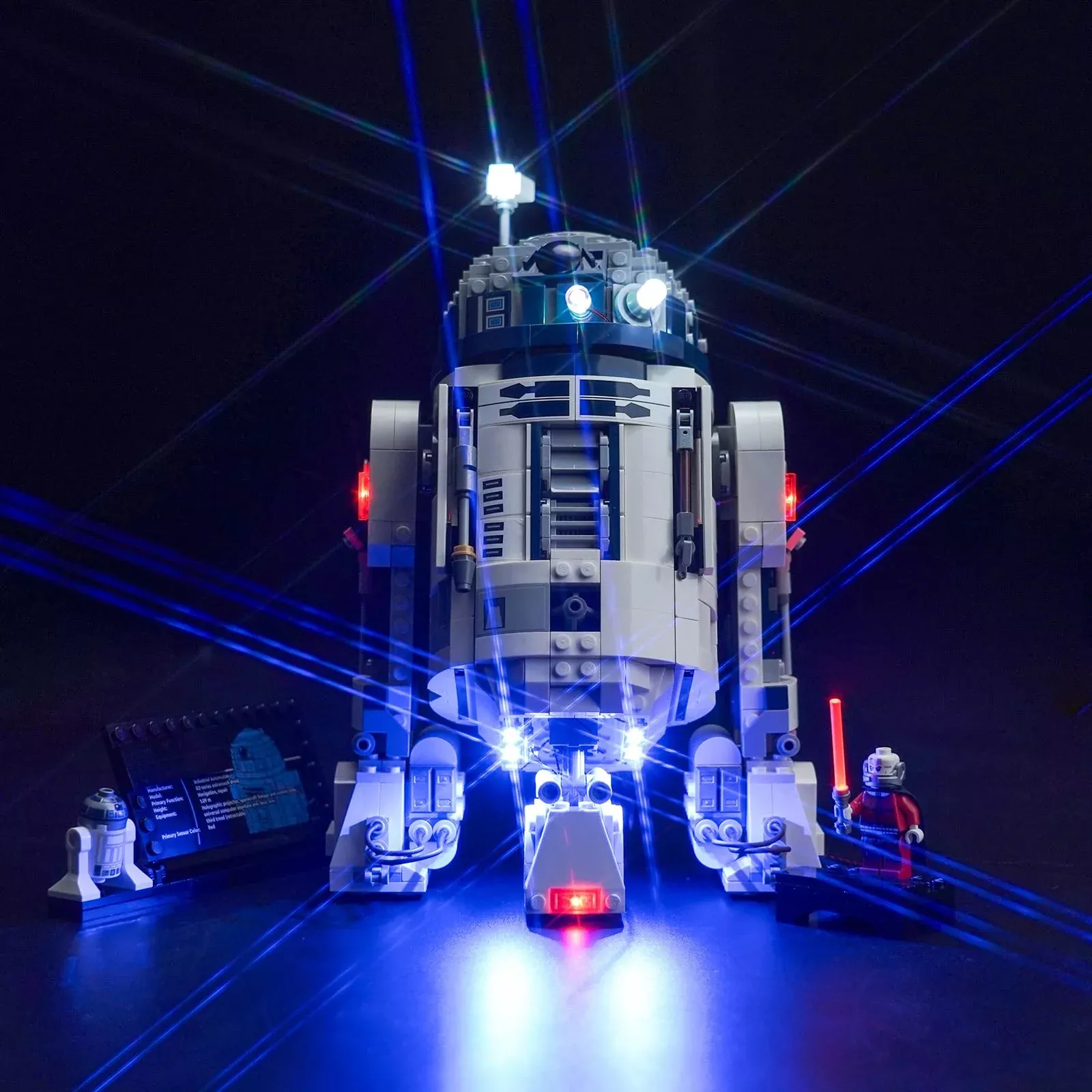 BrickBling LED Light Kit for Lego R2-D2 - Blue, No Building Set Included