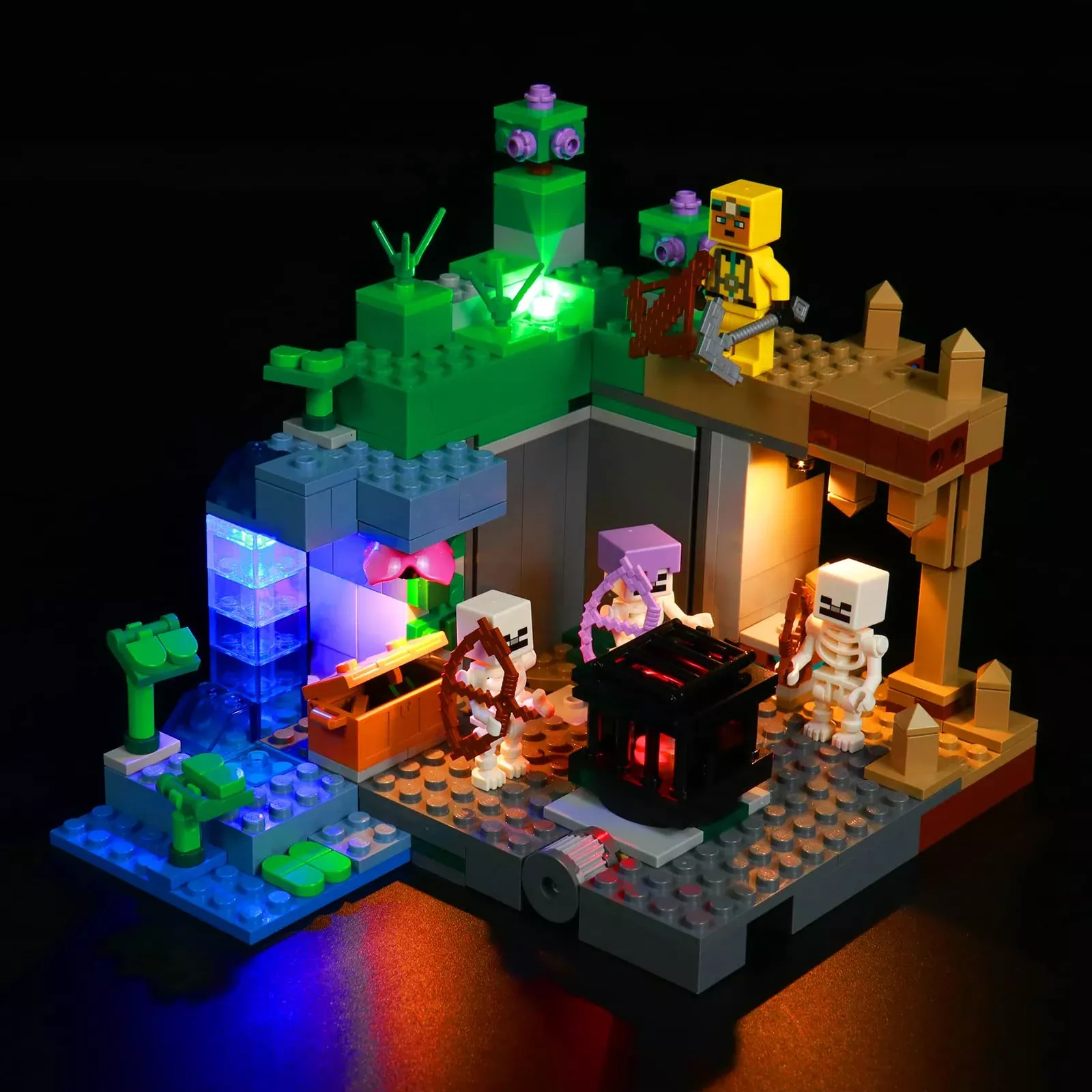 Brickbling Light Kit Compatible With Lego Minecraft The Skeleton Dunge