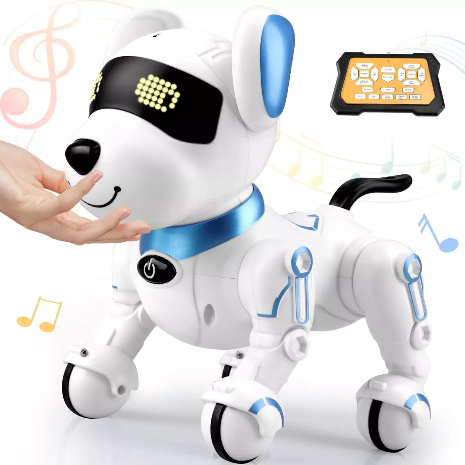 Britik Smart Dog Robot Toy for Kids, Blue, Multi-Functional, 3+ Years