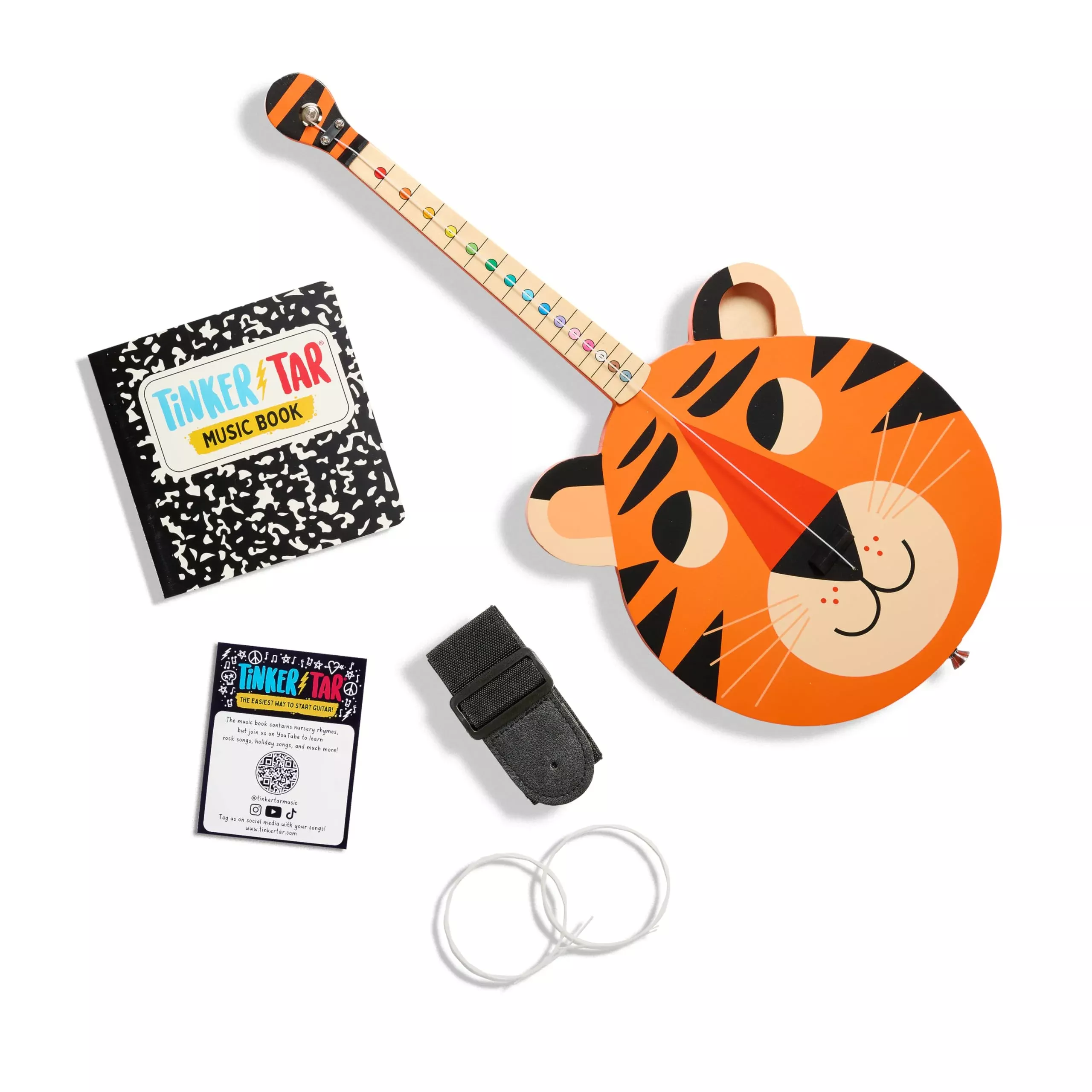 Buffalo Games Tinkertar 1-String Guitar for Toddlers Multi Medium