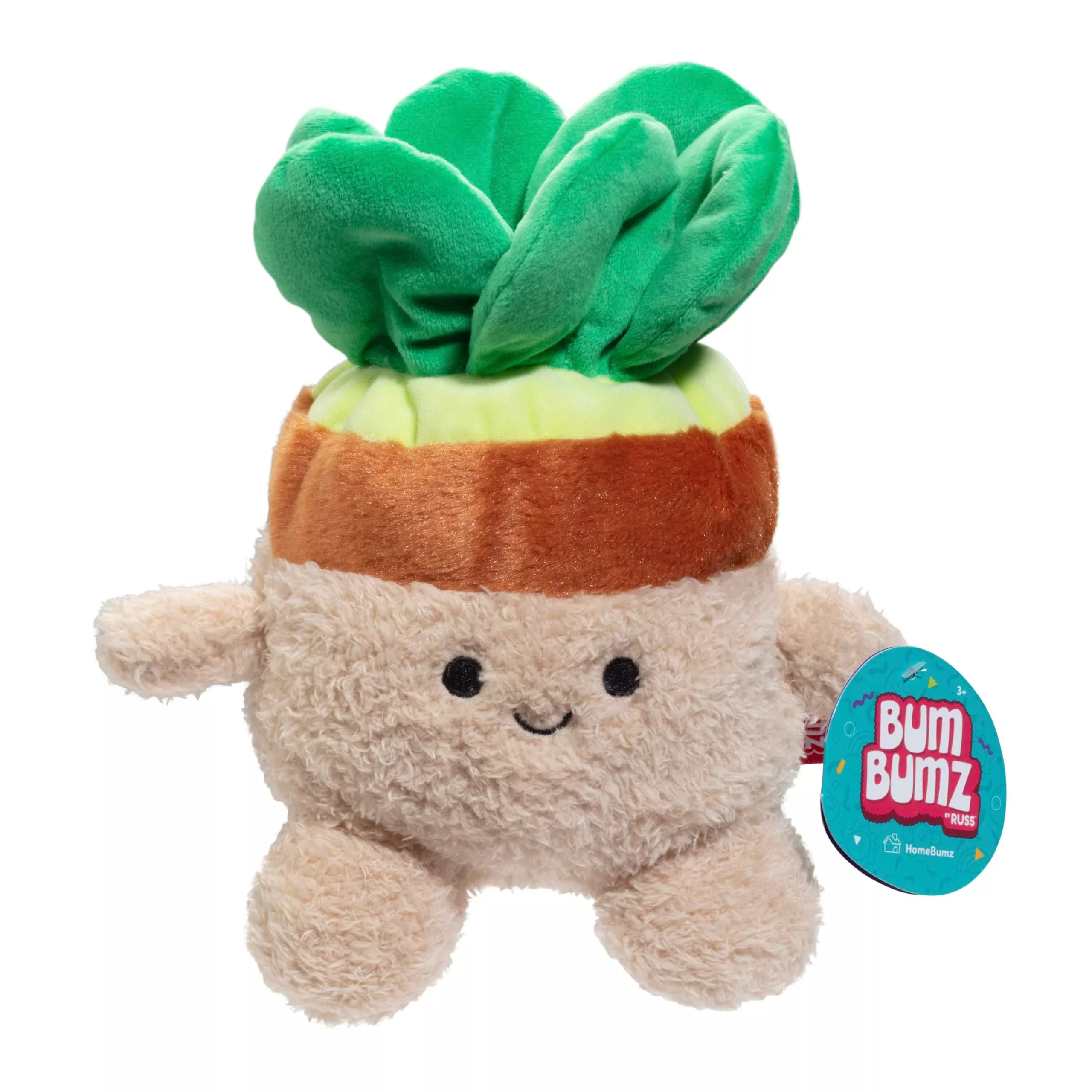 BumBumz Plush Toy - Succulent Stu - 7.5 Inches - Soft