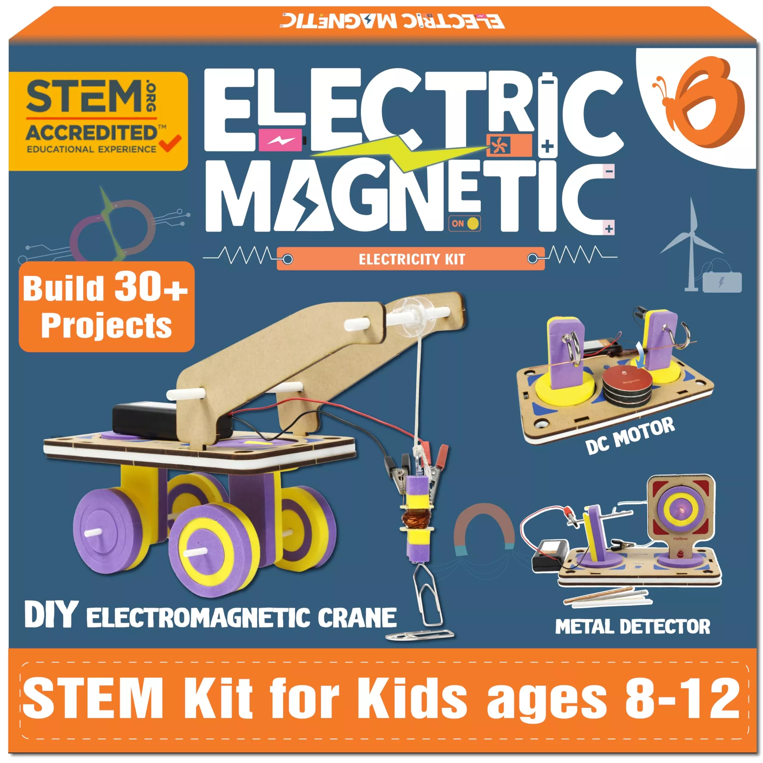 Butterfly EduFields STEM Project Kit for Kids 8-12 | Multi, 30+
