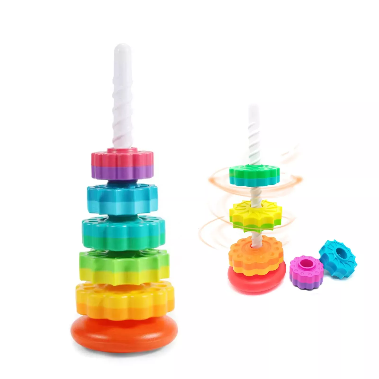 BYFWH Spinning Stacking Toy for Toddlers 1-3, 14