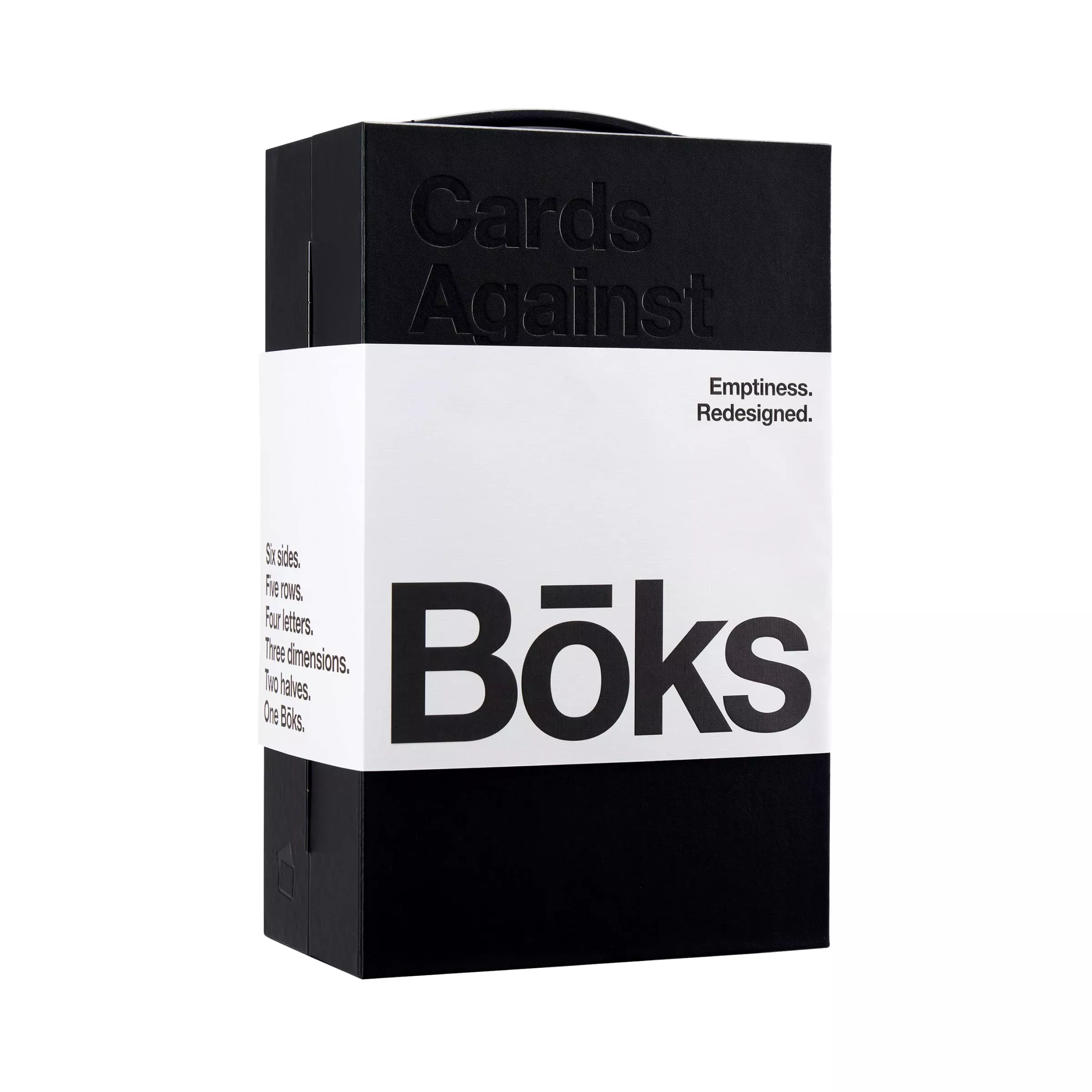 Cards Against Humanity Bōks Card Case Large Black Vegan Leather