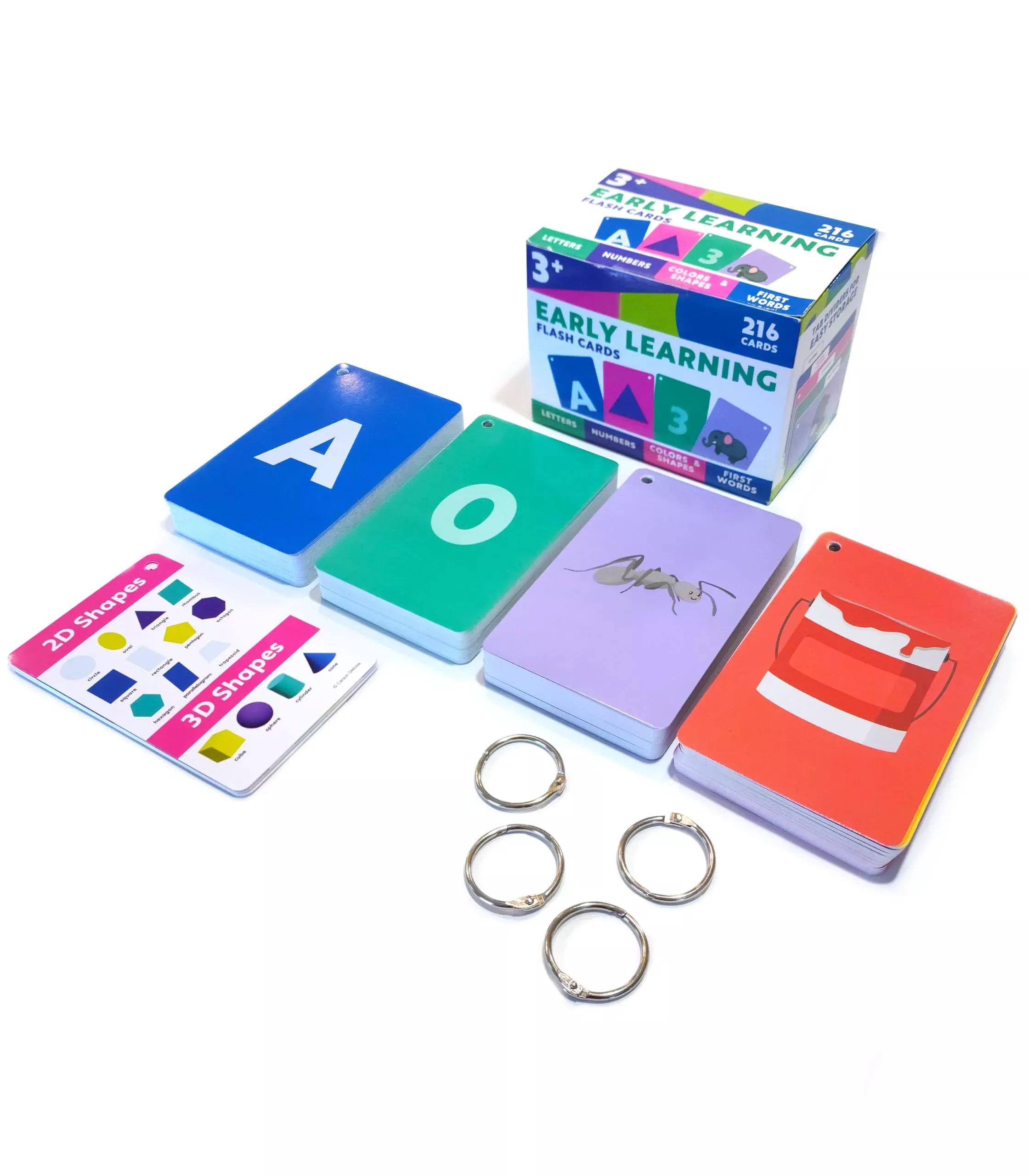 Carson Dellosa 216 Toddler Flash Cards, Sight Words, Alphabet, Numbers