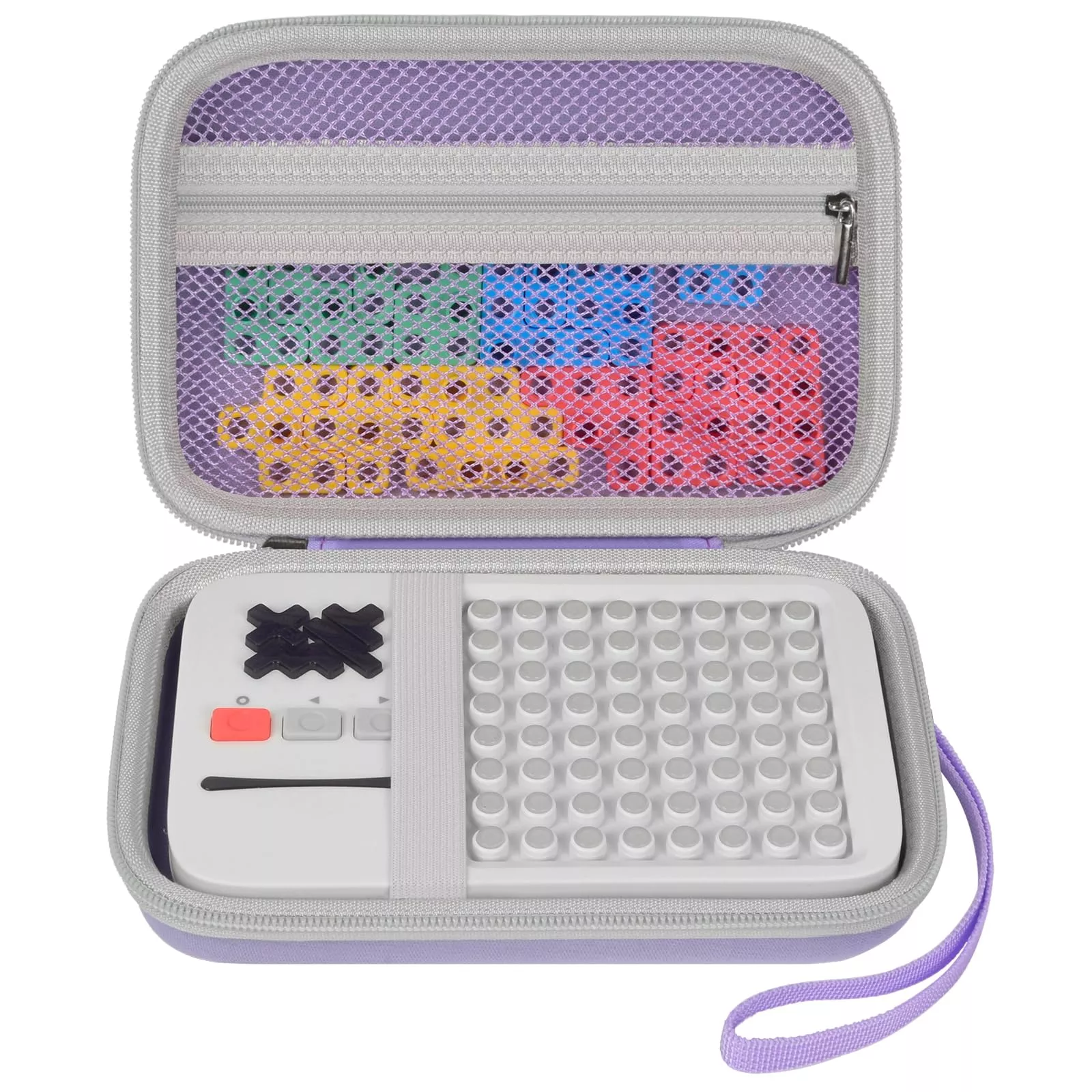 casmilee Portable Case for GiiKER Super Blocks Puzzle Game, Purple