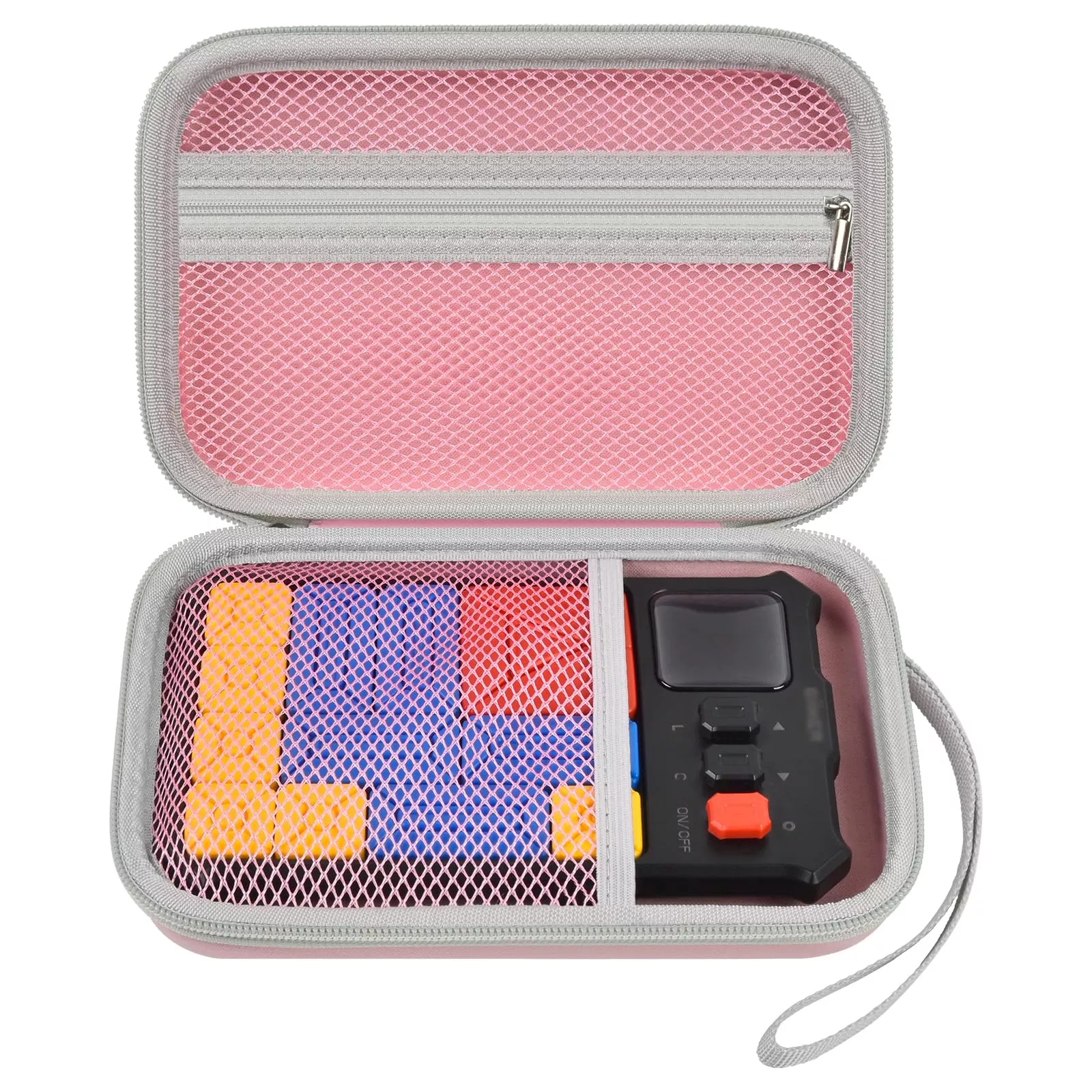 Casmilee Portable Puzzle Game Case for Giiker Super Slide - Pink, Small