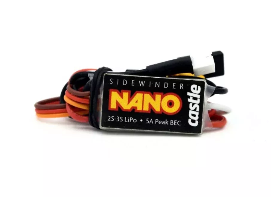 Castle Creations 010-0176-01 Sidewinder Nano Micro PnP ESC with XT30 and JST Plugs