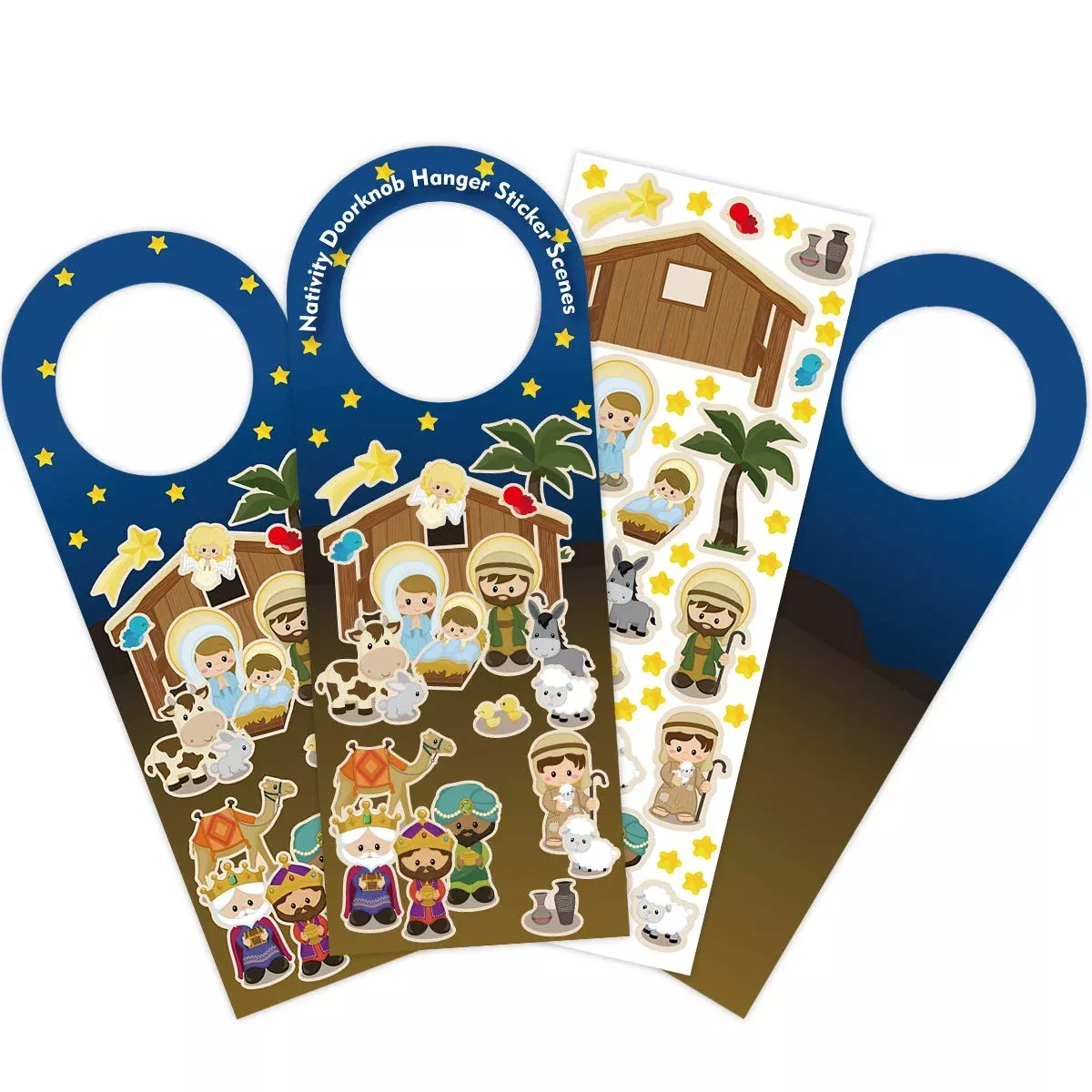 Ceiba Tree Nativity Stickers Make A Nativity Scene Sticker Door Nob Ha