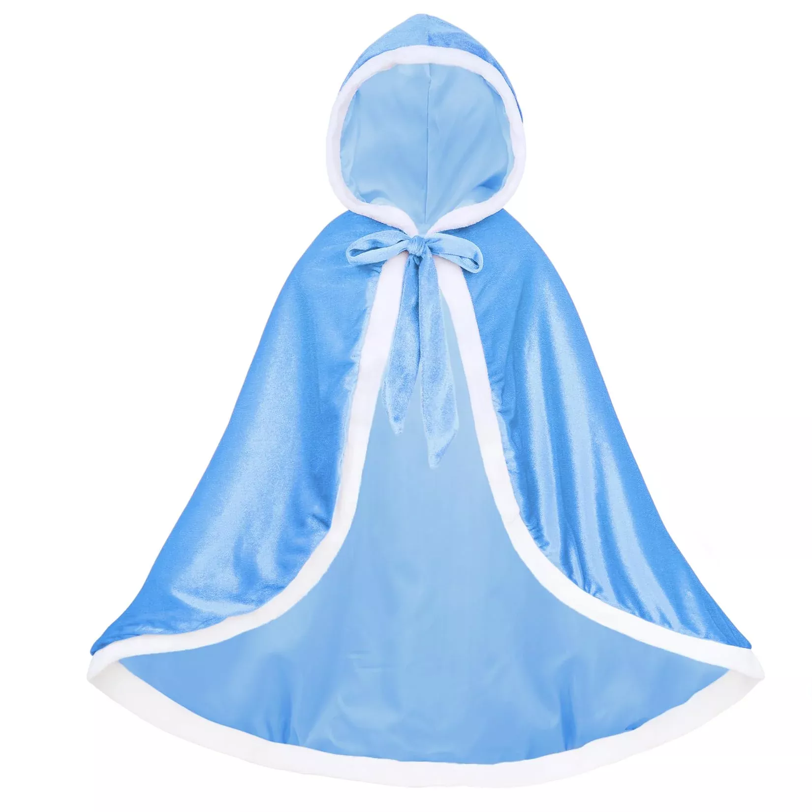 Century Star Hooded Cloak for Kids, Blue, 3-4T, Soft Polyester