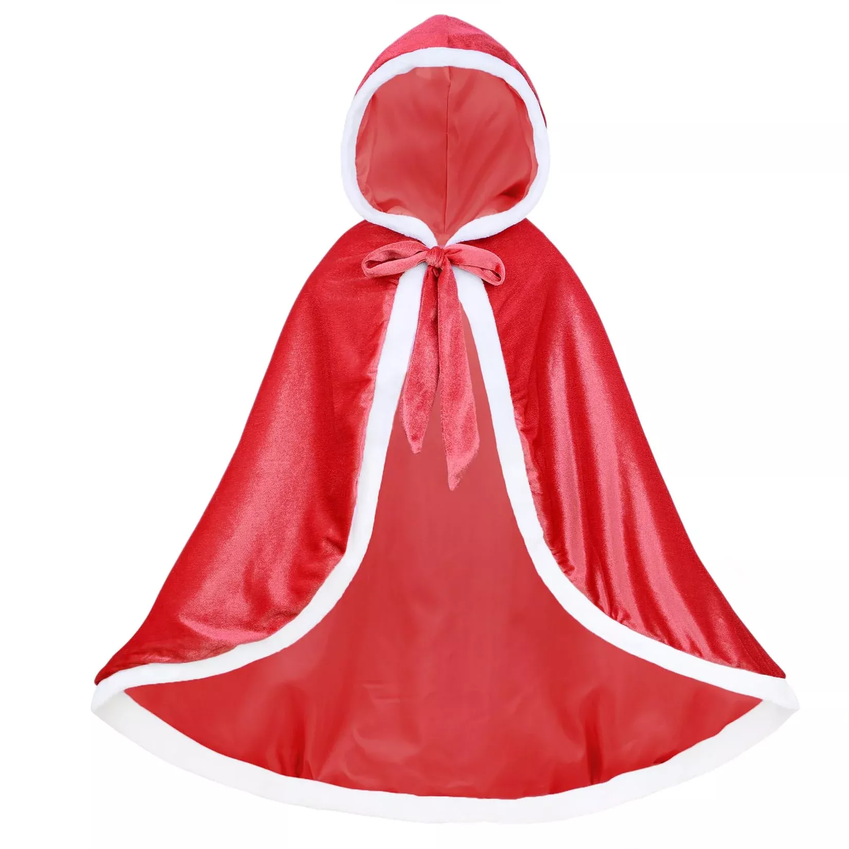Century Star Hooded Cloak for Kids, Red, 4-5T, Soft Polyester