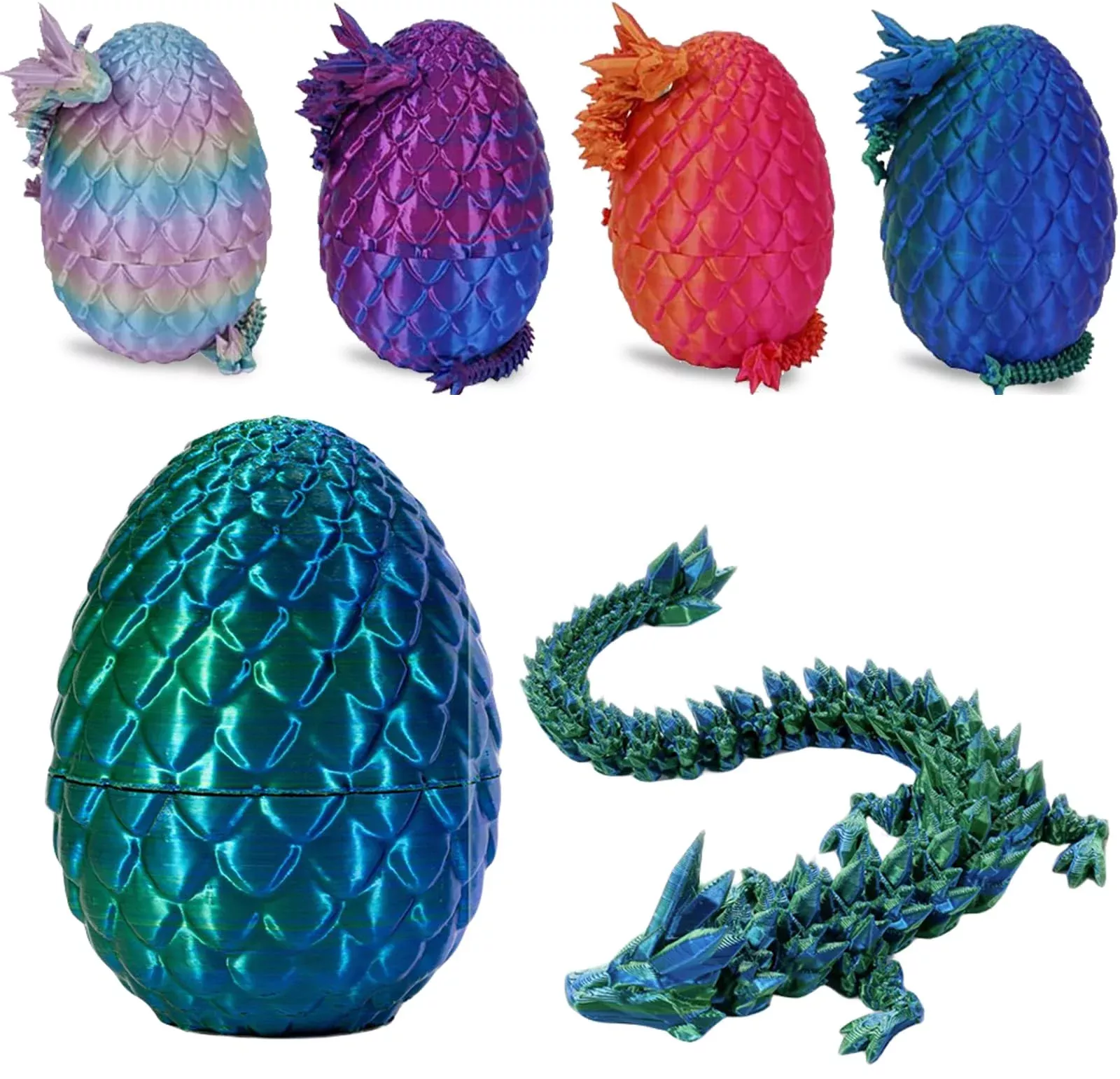 Cessfle Dragon Egg Surprise - 12-inch Crystal Textured - Eco-Friendly
