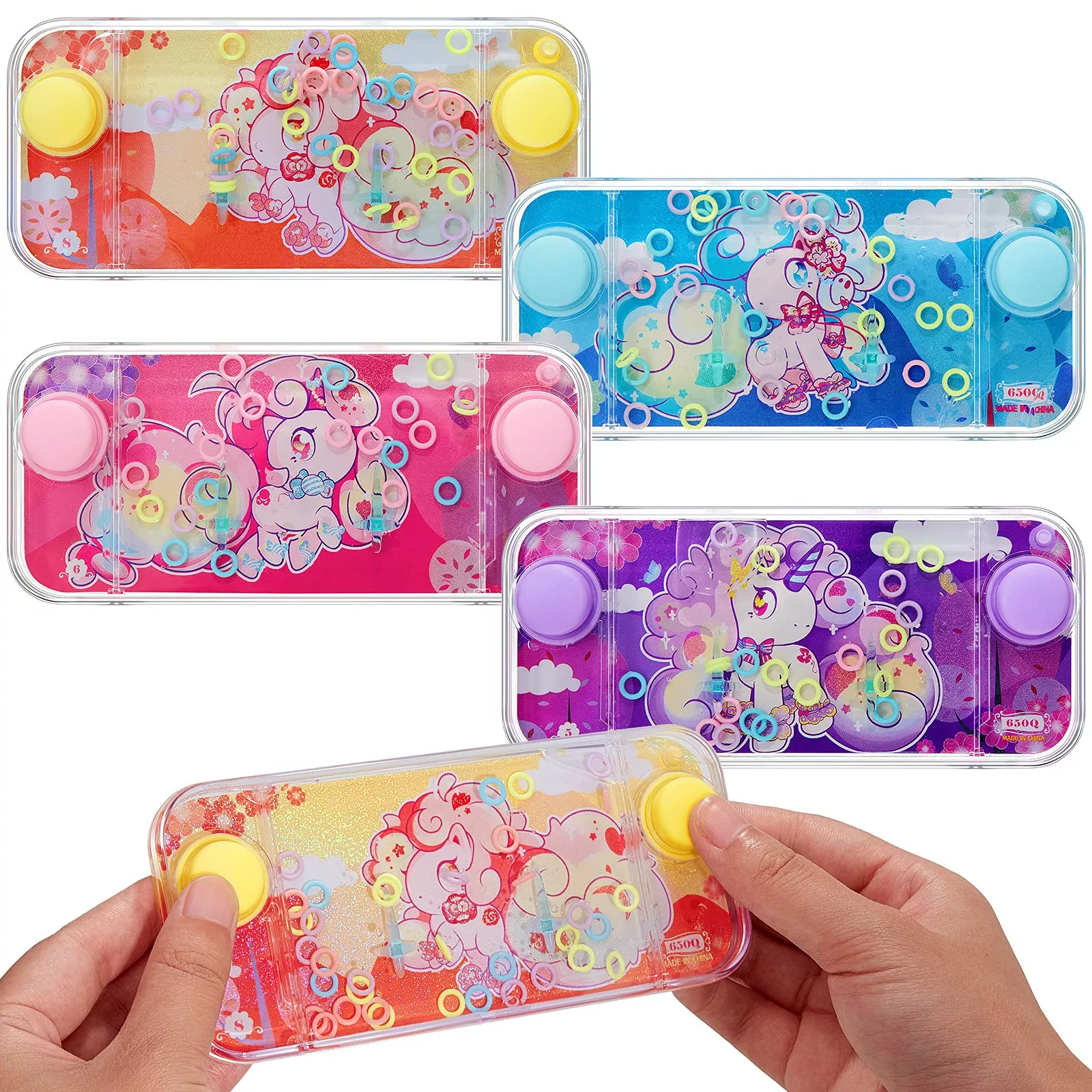 Chalyna Handheld Water Games Set - 4 Pieces, 9 x 2.