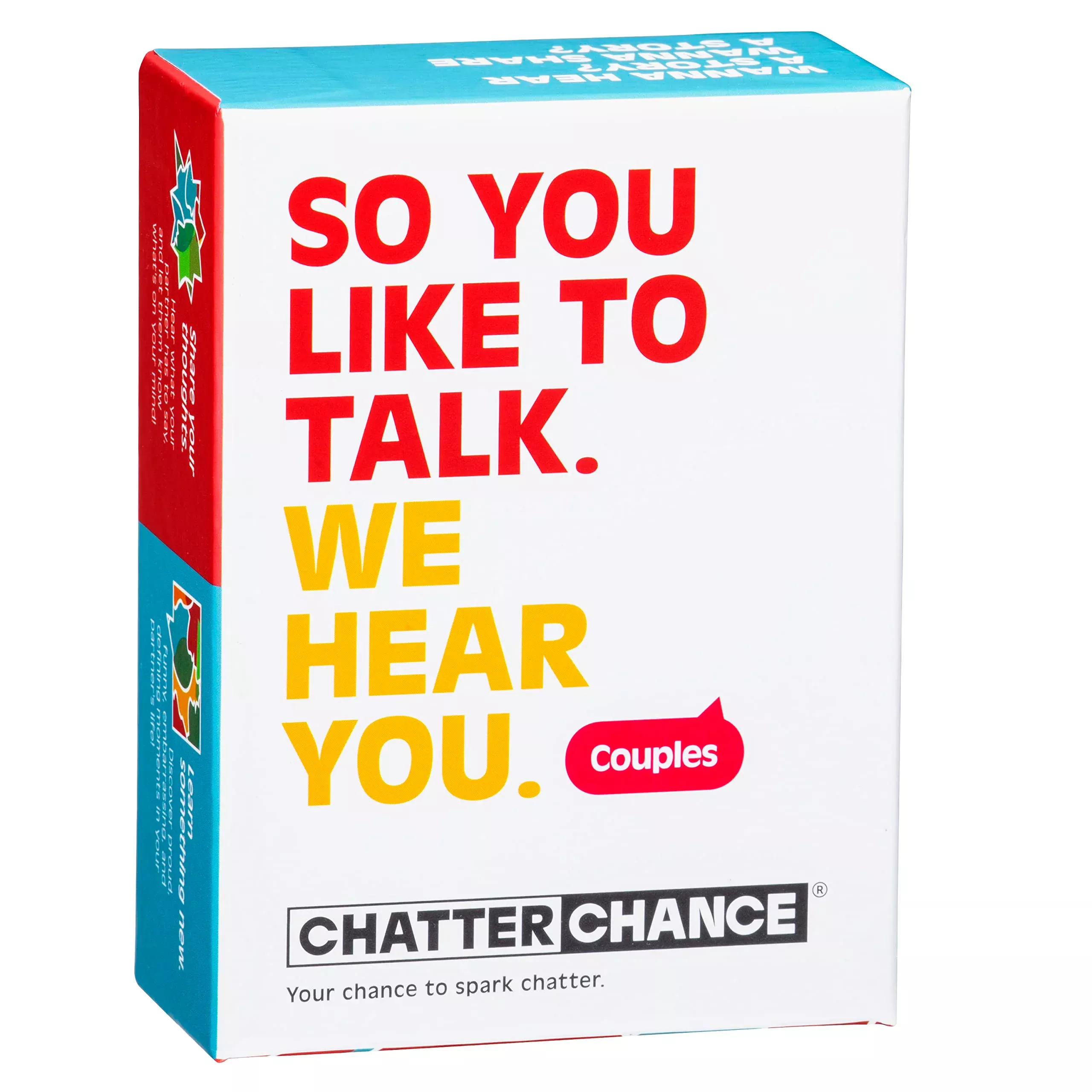 CHATTER CHANCE Couples Conversation Card Game - 80 Thought-Provoking Cards